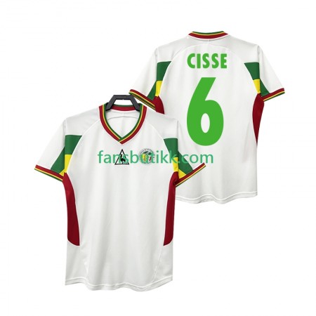 Fotballdrakt Senegal CISSE 6 Retro Hjemmetrøye 2002 Kortermet